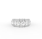 18K Eternity Round Diamond Ring — TOP