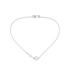 18K Arabic Alphabet Diamond Bracelet — FRONT
