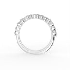 18K Spiral Pave Diamond Ring — FRONT