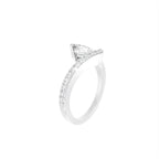18K Bespoke Oval Diamond Ring — 3D VIEW