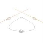 18K Gold Pear Diamond Bracelet — 3 COLOR