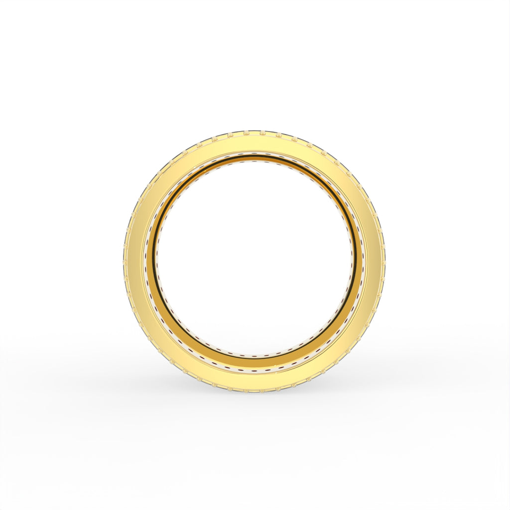 Sterling Silver Diamond Ring — FRONT/BACK