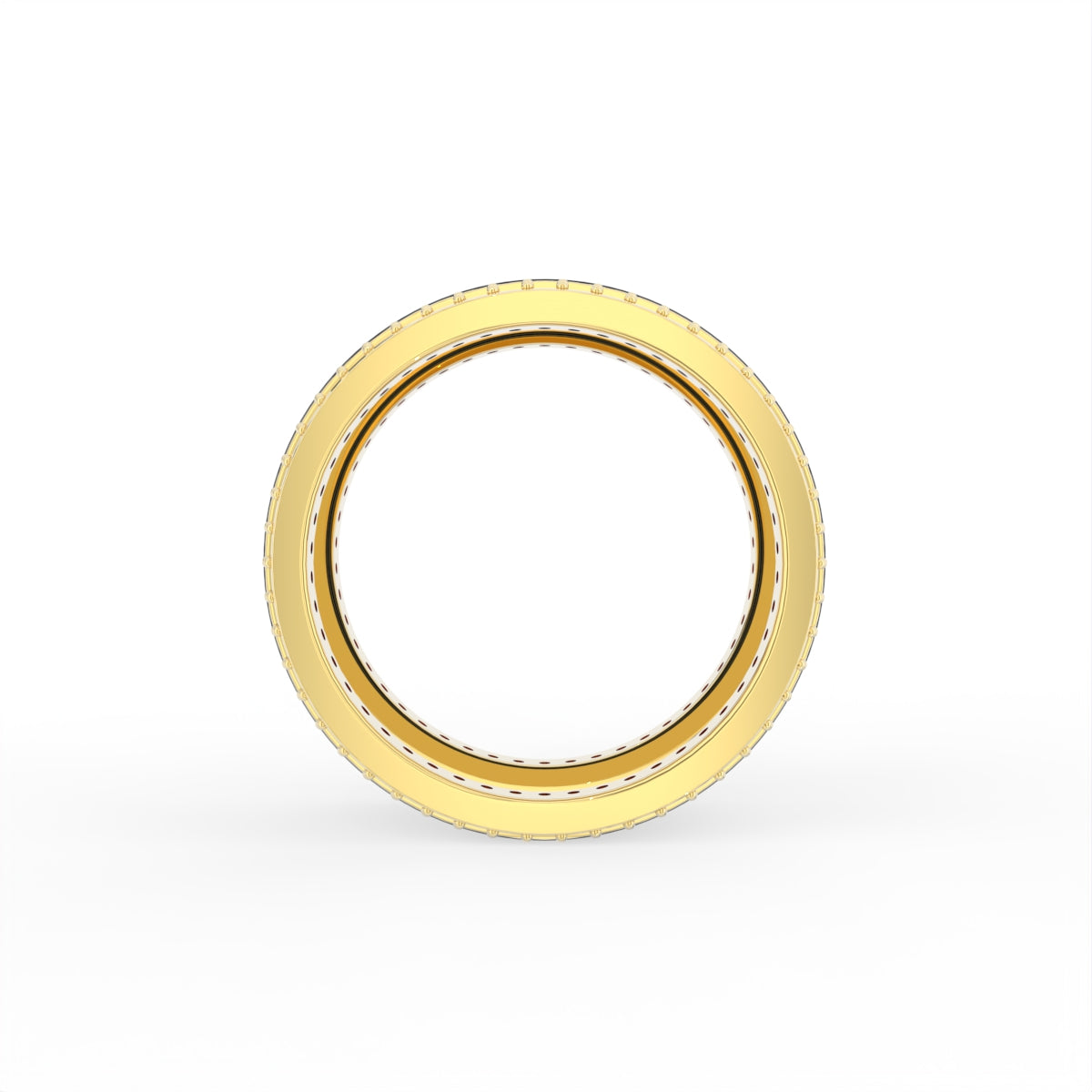 Sterling Silver Diamond Ring — FRONT/BACK