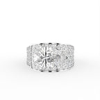vimg:Z00118|18K White Gold Bespoke Pear Diamond Ring — TOP