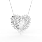 18K Heart Lab Grown Diamond Pendant — BACK