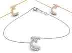 18K Arabic Alphabet Diamond Bracelet — 3 COLOR