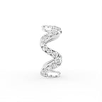 14K Yellow Gold Round Diamond Ring — SIDE