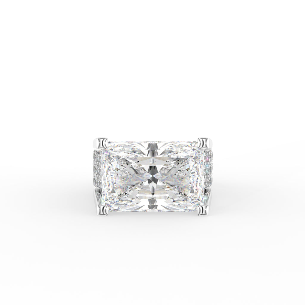 18K Bespoke Solitaire Diamond Ring — TOP