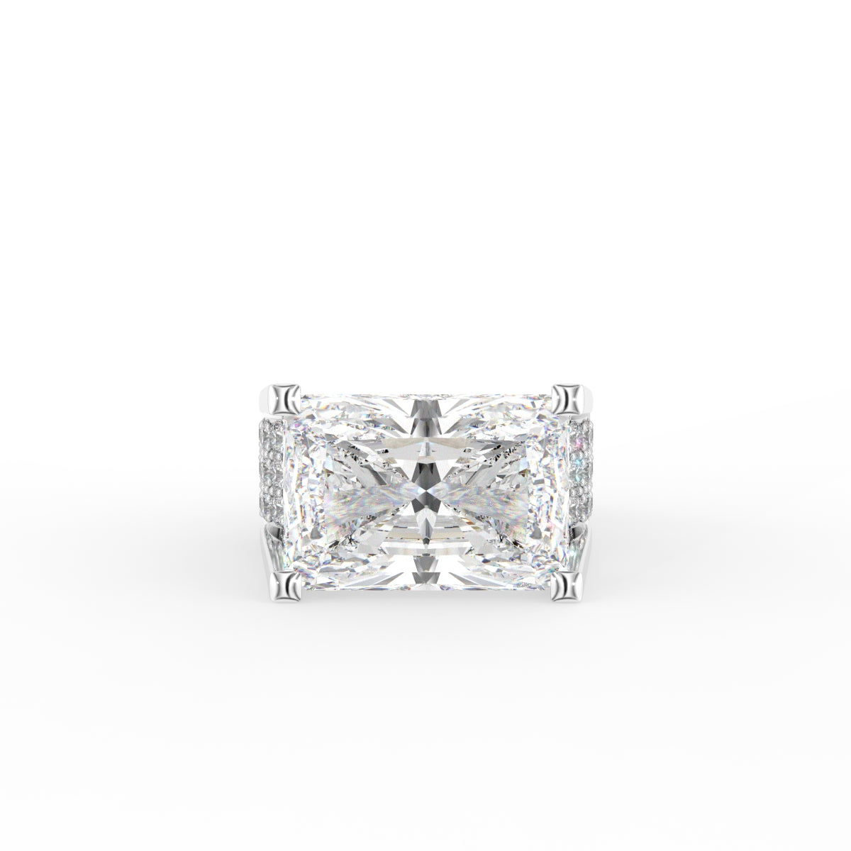 18K Bespoke Solitaire Diamond Ring — TOP