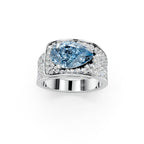 vimg:FJ1138|18K White Gold Bespoke Pear Diamond Ring — TOP