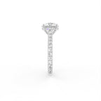 18K Solitaire Diamond Engagement Ring — SIDE