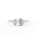 vimg:FJ3945|vimg:FJ3956|14K Solitaire Emerald Cut Diamond Ring — TOP