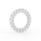 18K Full Eternity Round Diamond Ring — 3D VIEW