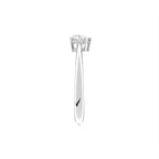 18K Solitaire Diamond Ring — SIDE