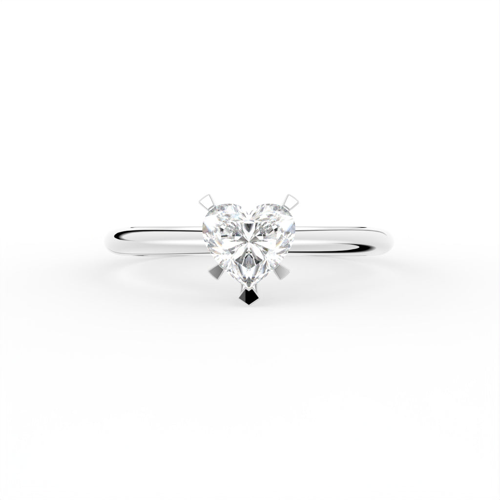 18K Solitaire Diamond Ring — TOP