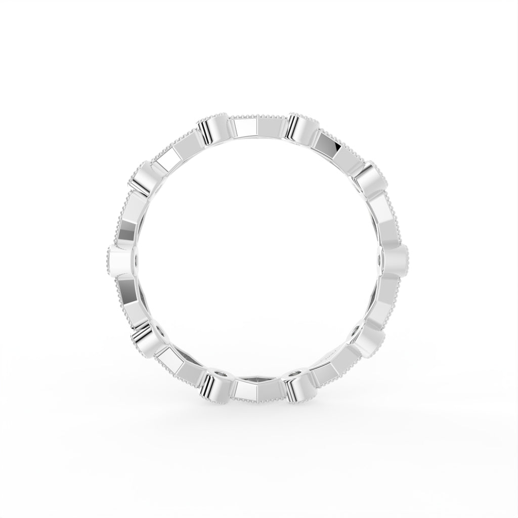 18K Bespoke Diamond Band Ring — FRONT
