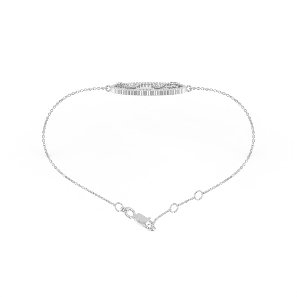 18K Virgo Constellation Diamond Bracelet — FRONT