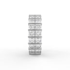 18K Princess Diamond Eternity Band — SIDE