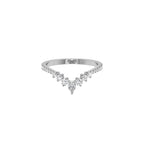 18K Bespoke Diamond Engagement Band Ring — TOP