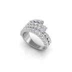 18K Round Diamond Statement Ring — 3 COLOR