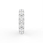 18K Full Eternity Round Diamond Ring — SIDE