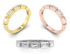 vimg:FJ2823|vimg:FJ2824|18K Baguette Eternity Diamond Ring — 3 COLOR