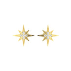18K Polar Star Diamond Earrings — TOP
