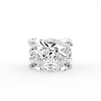 18K Bespoke Round Diamond Multi-Row Ring — TOP