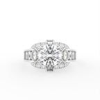 18K Bespoke Baguette Diamond Ring — TOP