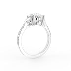 vimg:Z00236|18K Halo Oval Diamond Ring — 3D VIEW