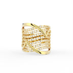 Sterling Silver Diamond Ring — TOP