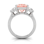 vimg:FJ2411|18K Trilogy Princess Diamond Ring — FRONT