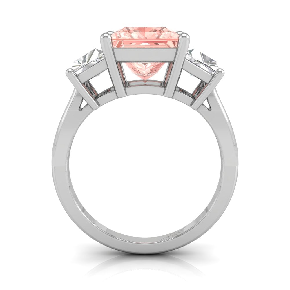 vimg:FJ2411|18K Trilogy Princess Diamond Ring — FRONT