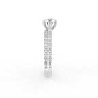 18K Solitaire Diamond Ring — SIDE