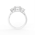 18K Trilogy Diamond Engagement Ring — FRONT