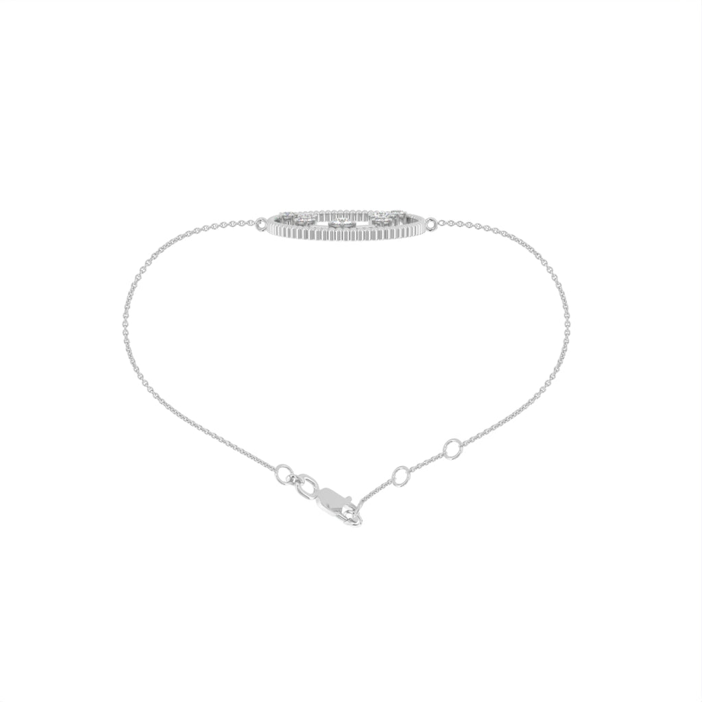 18K Aquarius Constellation Diamond Bracelet — FRONT