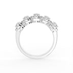 18K Halo Round Diamond Ring — FRONT