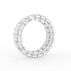 vimg:FJ3843|vimg:FJ3846|vimg:FJ3845|vimg:FJ3844|vimg:FJ3851|vimg:FJ3852|vimg:FJ3847|14K White Gold Radiant Diamond Eternity Ring — 3D VIEW