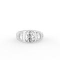 18K Yellow Gold Bespoke Cushion Diamond Ring — TOP