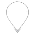 18K Oval Diamond Collar Necklace — TOP