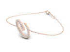 18K Alphabet Diamond Bracelet — 3D VIEW