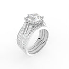 Sterling Silver Diamond Ring — IMAGE URL
