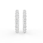 18K Diamond Hoop Earrings — TOP