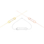 18K Gold Round Diamond Bracelet — 3 COLOR