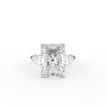 18K Solitaire Radiant Diamond Engagement Ring — TOP
