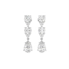 18K Drop Diamond Earrings — TOP