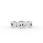vimg:FJ4824|vimg:FJ4825|14K White Gold Eternity Round Diamond Ring — TOP