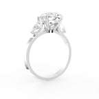 vimg:Z00213|18K White Gold Trilogy Marquise Diamond Ring — 3D VIEW