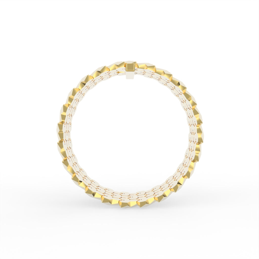 Sterling Silver Diamond Bracelet — FRONT/BACK