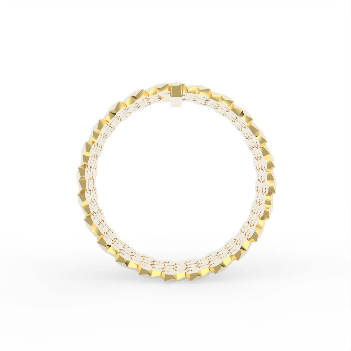 Sterling Silver Diamond Bracelet — FRONT/BACK
